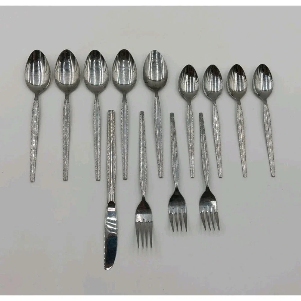 13Pc‎ ENSENADA Stanley Roberts Rogers Co. Regina Stainless Steel Flatware Korea